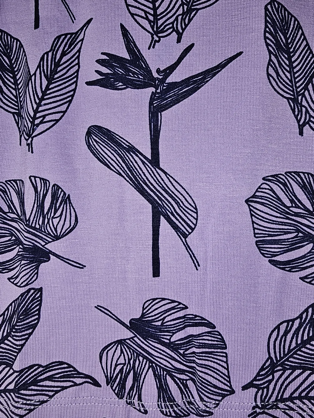 NWT Lilac Leaf-Print Kids Bamboo Pajama Set 4T 95% Bamboo